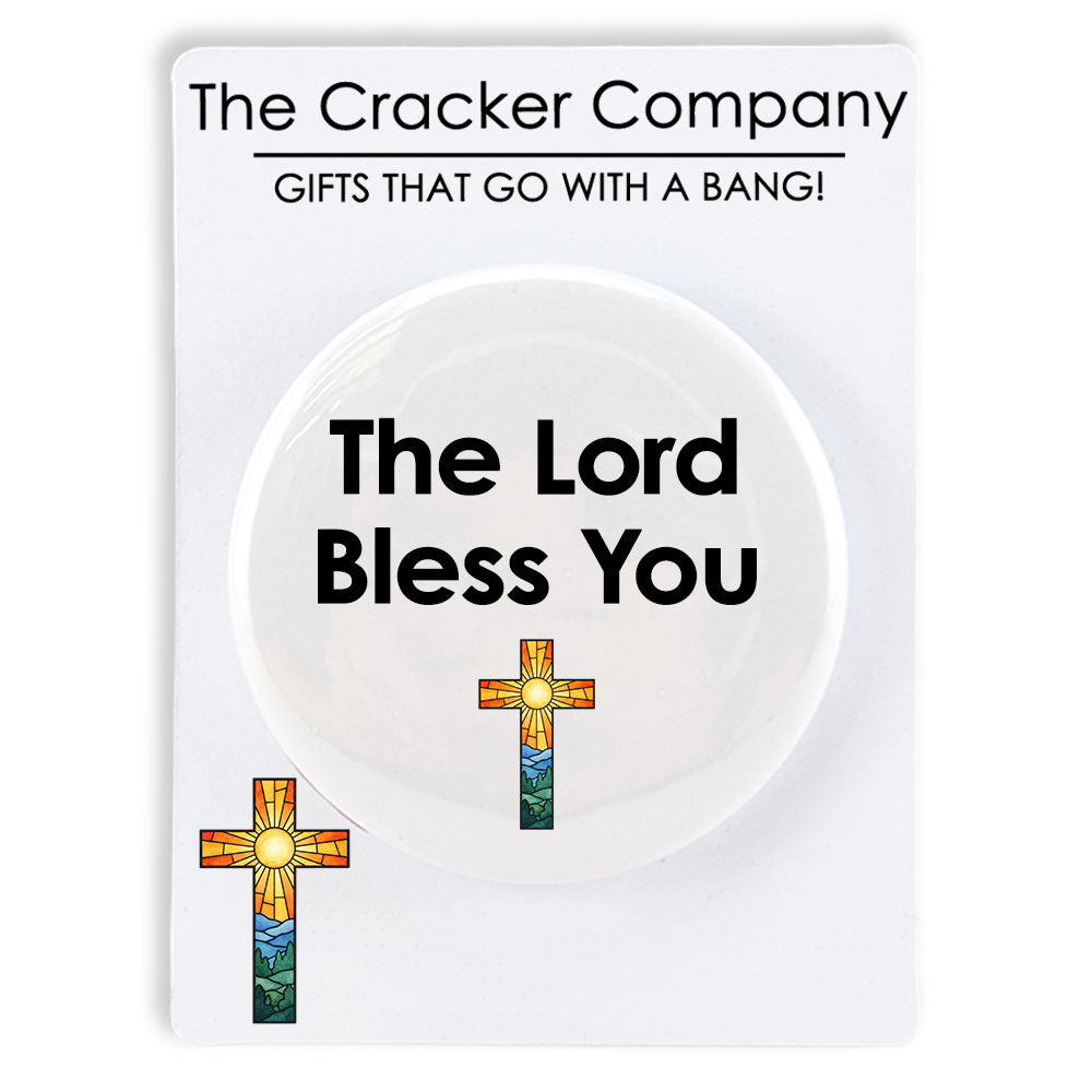 The Lord Bless You | 38mm Pin Badge | Little Faith Gift | Cracker Filler