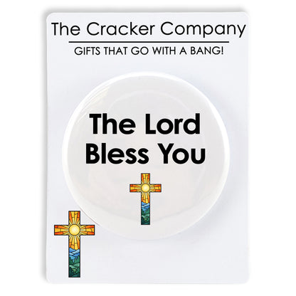 The Lord Bless You | 38mm Pin Badge | Little Faith Gift | Cracker Filler
