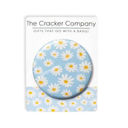 Blue Daisy | 38mm Button Pin Badge | Little Gift | Cracker Filler