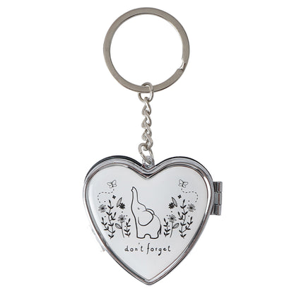 Don't Forget | Heart Shaped Mini Pill Box Keyring | Little Gift | Cracker Filler