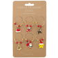 Novelty Christmas Wine Glass Charms | Set of 6 | Cracker Fillers | Gisela Graham