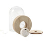 Plastic Bell Jar Cloche on Wooden Stand & LED Lights for Crafts - Choice of Sizes