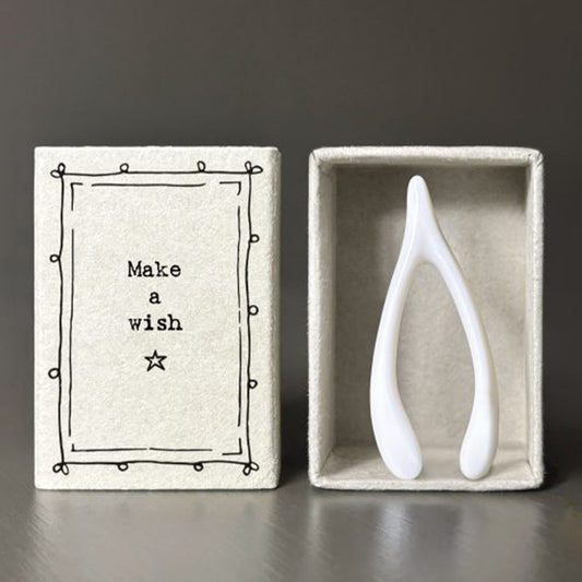 Make a Wish | Porcelain Wishbone | Cracker Filler | Little Gift