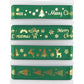 Christmas Ribbon Set | 15mm Wide | 4 Designs, Each 2m Long