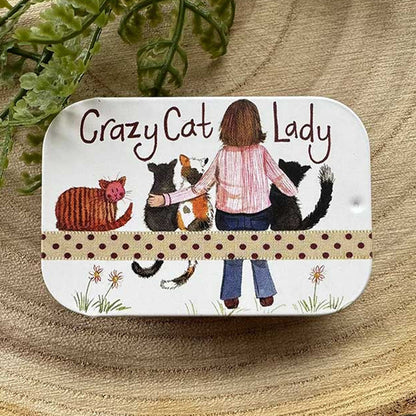 Crazy Cat Lady | Little Slide Shut Tin to Fill | Cracker Filler Gift