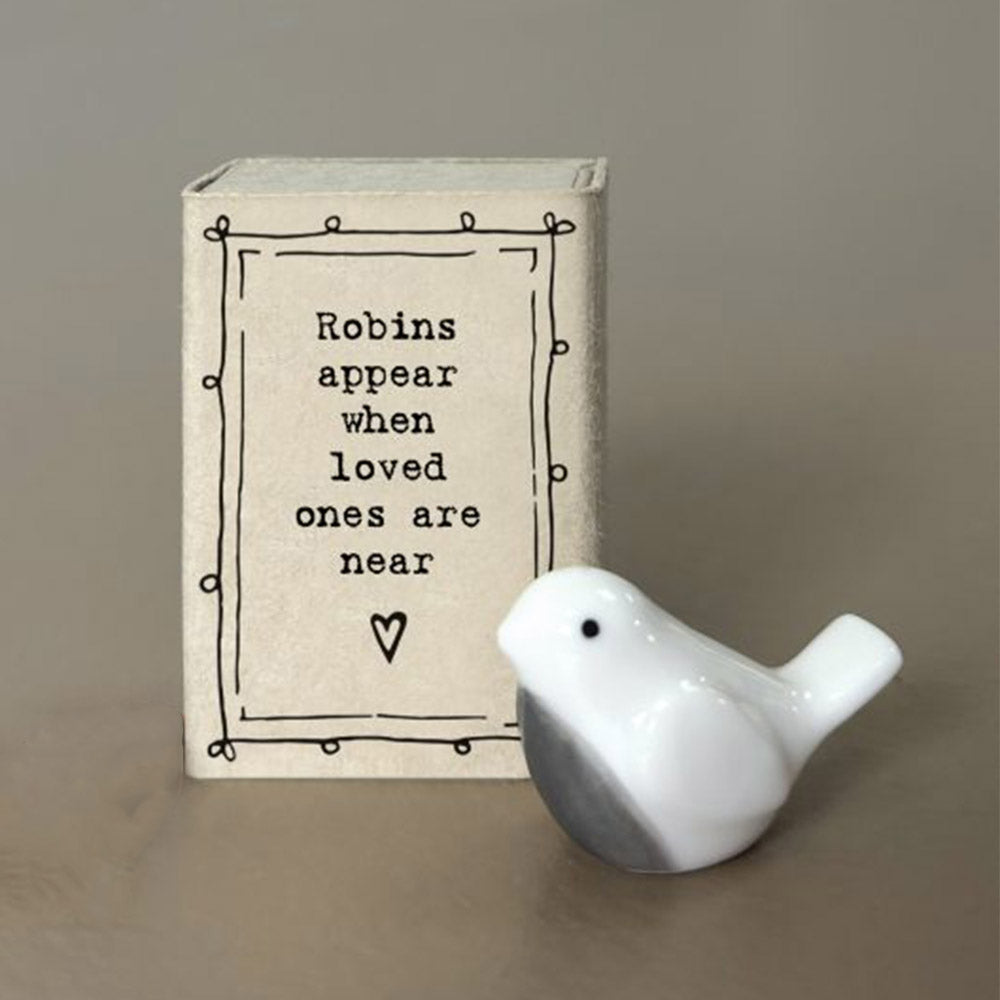 Robins Appear When Loved Ones Are Near | Porcelain Robin | Cracker Filler Gift