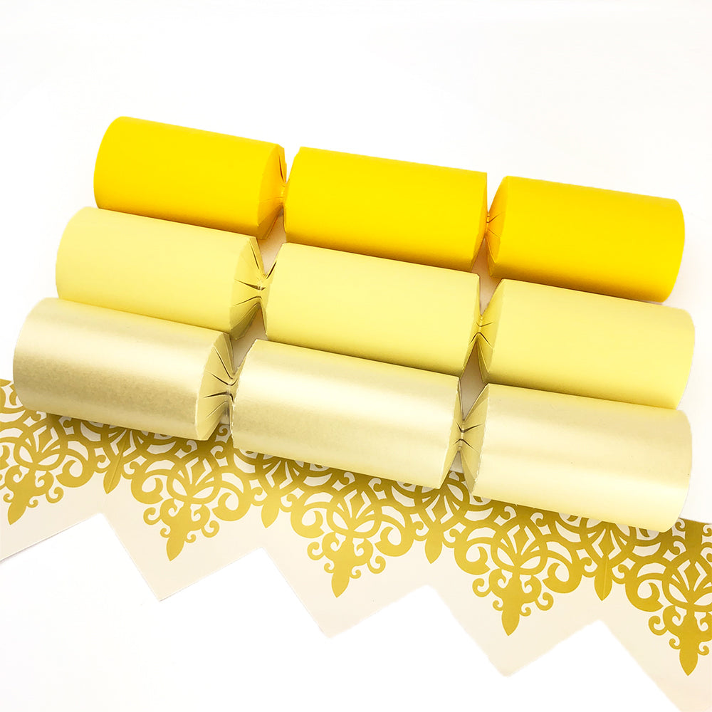 Shades of Yellow | Craft Kit to Make 12 Crackers | Recyclable