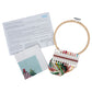 Christmas Gingerbread Cottage | Complete Embroidery Kit with Hoop | 15cm Wide
