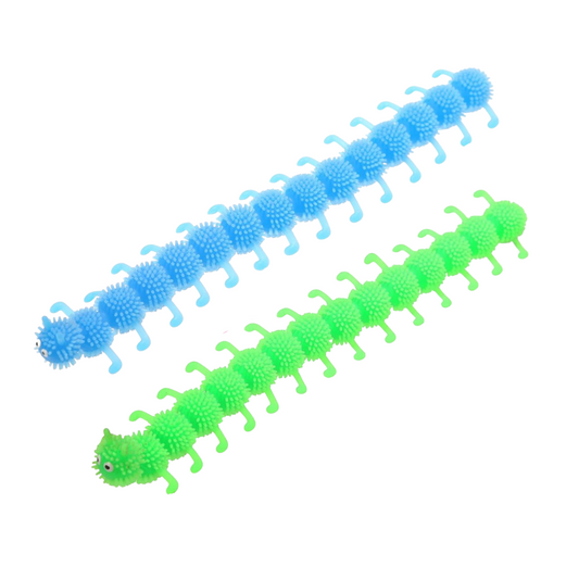 Blue or Green | Stretchy Caterpillar Toy | Single | Little Gift | Cracker Filler
