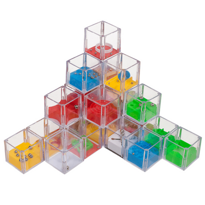 Mini Ball Balance Cube Games | 3.5cm Wide | Little Gift Cracker Filler