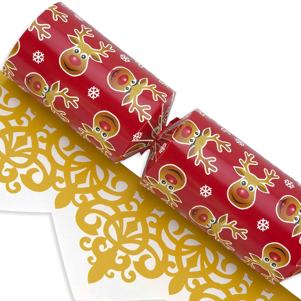 Cheery Rudolph | Christmas Cracker Making Craft Kit | Make & Fill Your Own
