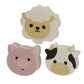 Cow, Pig & Sheep | 3 Piece Farmyard Eraser Set | Mini Gift | Cracker Filler