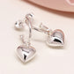 Sterling Silver Hoop & Heart Drop Earrings | Mini Gift | Cracker Filler