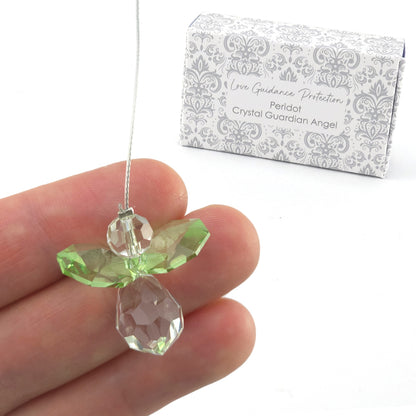 Choose a Colour | Crystal Suncatcher Guardian Angel | Gift Boxed | Cracker Filler