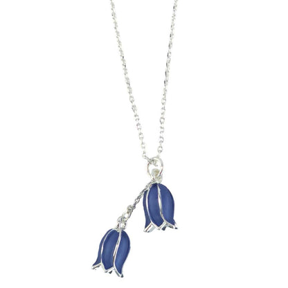 Dainty Bluebell Silver Plated Necklace | Little Gift | Cracker Filler