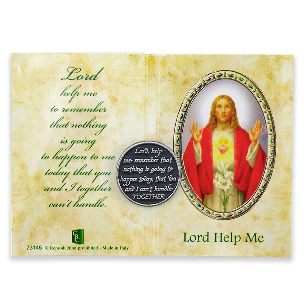 Christian Faith | Metal Pocket Token & Prayer Card | Cracker Filler Gift