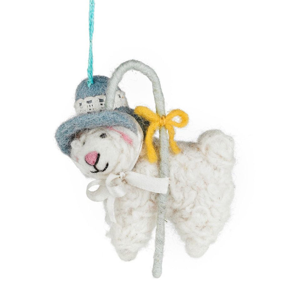 Bo Peep's Sheep | Hanging Easter Tree Decoration | Handmade Fairtrade