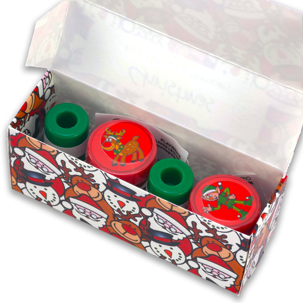 Christmas Characters | 4 Self Inking Stampers for Kids | Cracker Filler | Party Bag Gift
