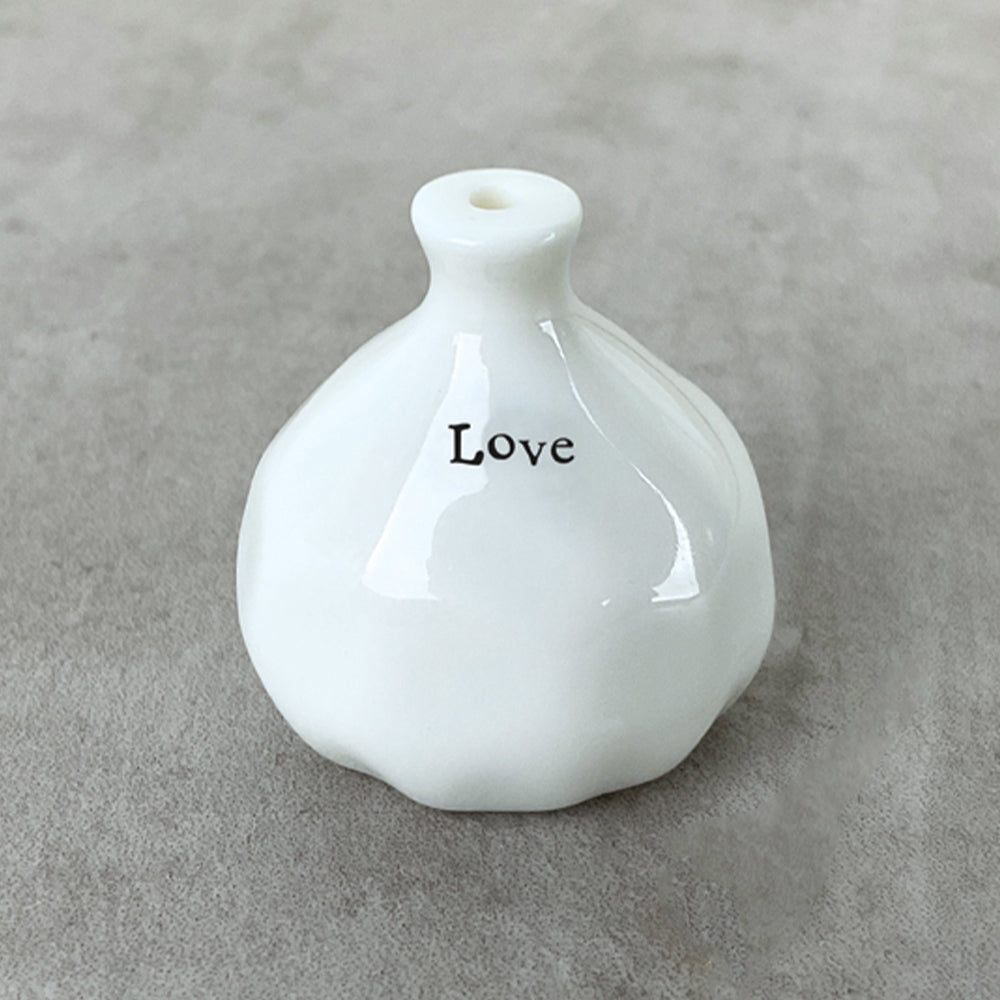Sentiments | Mini Porcelain Bud Vase | Little Gift | Cracker Filler