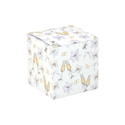 Champagne Wedding | Little Gift Box | 5cm Cube | Single or 6 Boxes