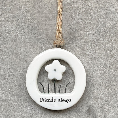 Friends Always | Little Porcelain Ornament | Cracker Filler | Little Gift