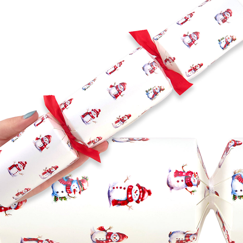 Festive Red Snowman | Christmas Cracker Making Craft Kit | Make & Fill Your Own