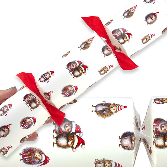 Festive Hedgehogs | Christmas Cracker Making Craft Kit | Make & Fill Your Own
