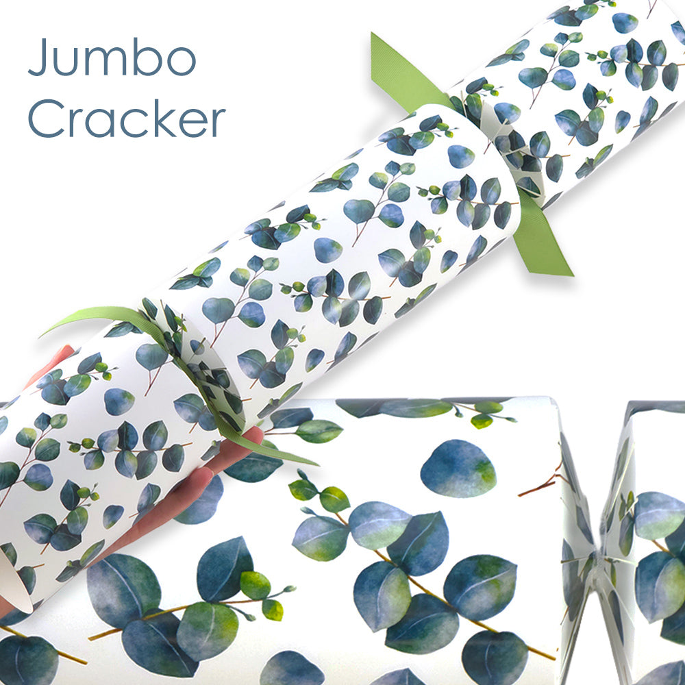Extra Large & Jumbo | Reusable Keepsake Cracker Sets | Watercolour Eucalyptus