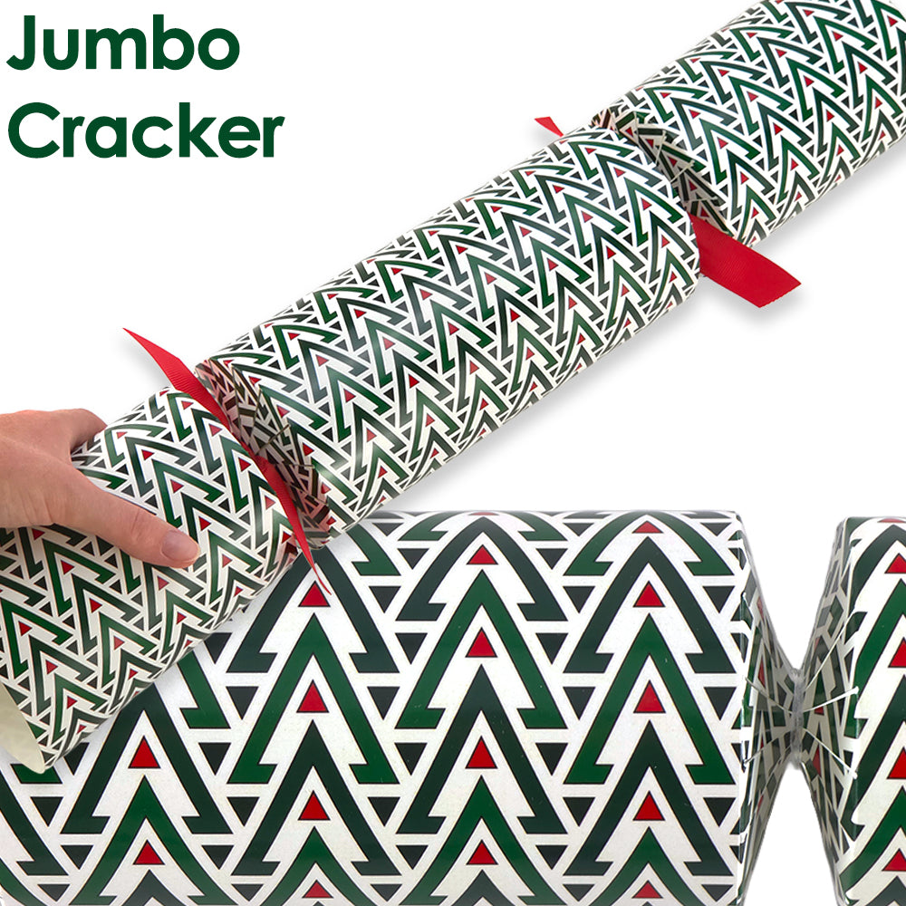 Extra Large & Jumbo | Reusable Keepsake Cracker Kits | Geometric Christmas
