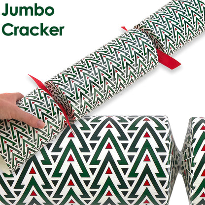 Extra Large & Jumbo | Reusable Keepsake Cracker Kits | Geometric Christmas