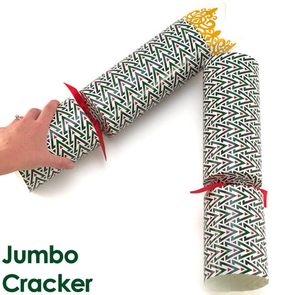 Extra Large & Jumbo | Reusable Keepsake Cracker Kits | Geometric Christmas