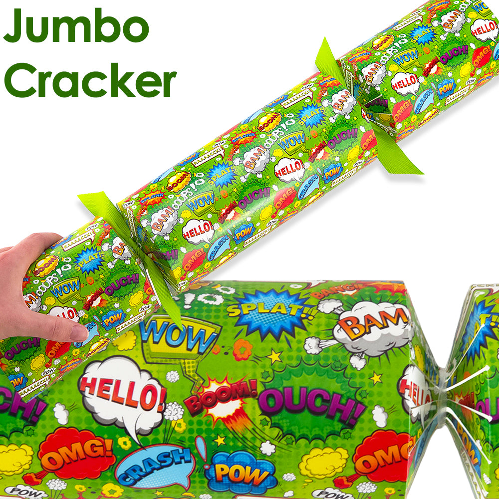 Extra Large & Jumbo | Reusable Keepsake Cracker Making Kit | Neon Superhero