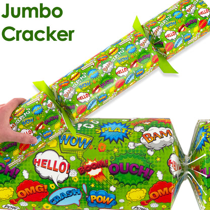 Extra Large & Jumbo | Reusable Keepsake Cracker Making Kit | Neon Superhero
