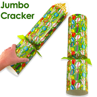 Extra Large & Jumbo | Reusable Keepsake Cracker Making Kit | Neon Superhero