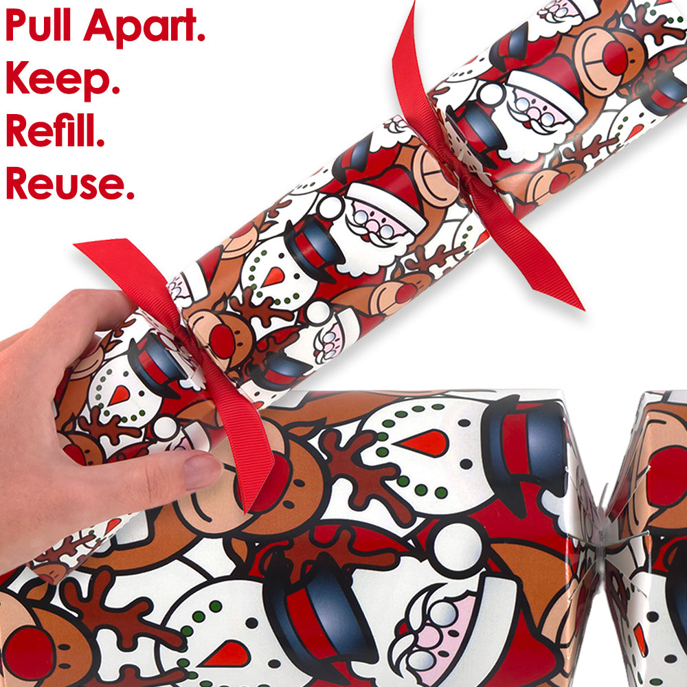 Reusable Keepsake Christmas Cracker Set | Christmas Character | Luxury DIY