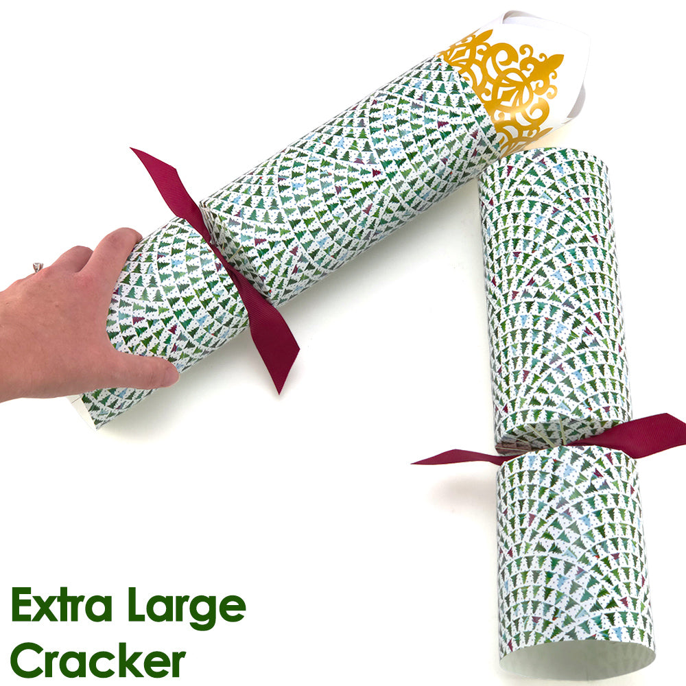 Extra Large & Jumbo | Reusable Keepsake Cracker Sets | Christmas Tree Wave