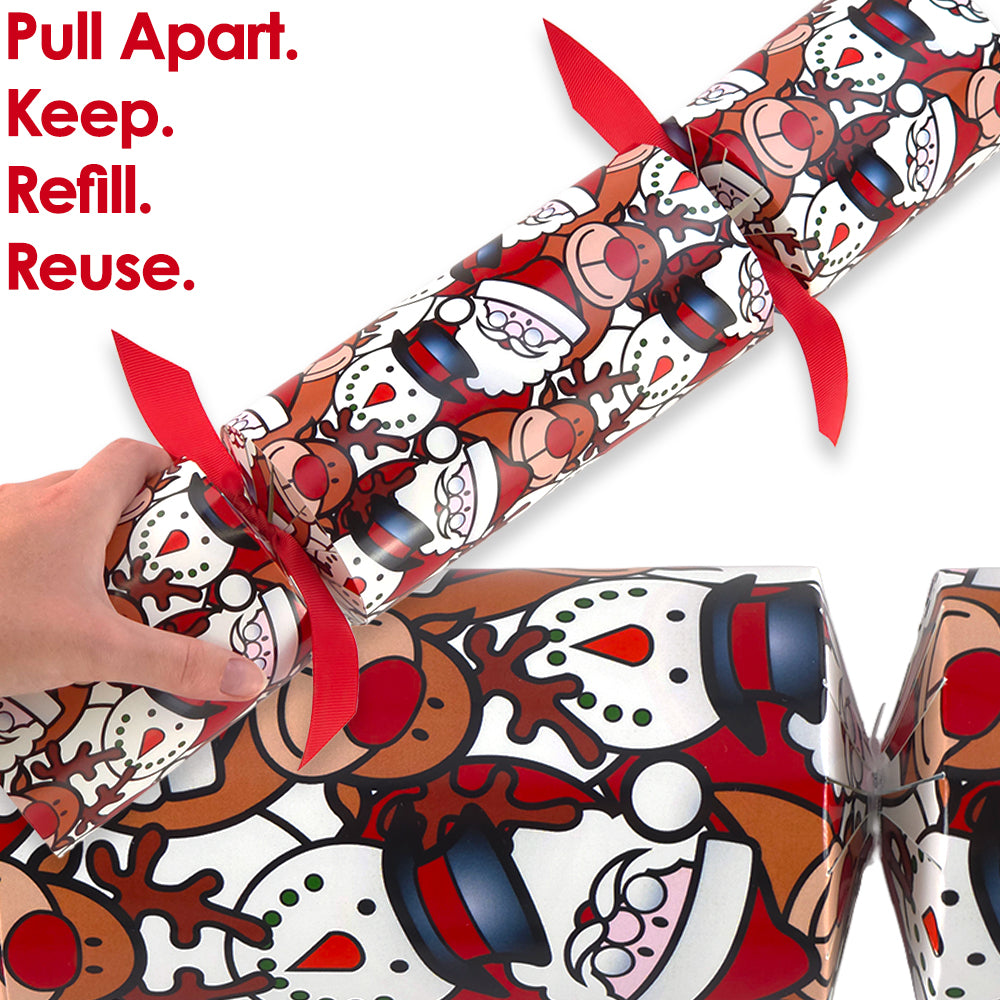 Extra Large & Jumbo | Reusable Keepsake Cracker Sets | Christmas Character