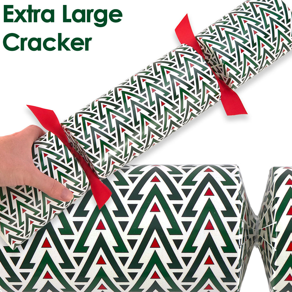 Extra Large & Jumbo | Reusable Keepsake Cracker Kits | Geometric Christmas