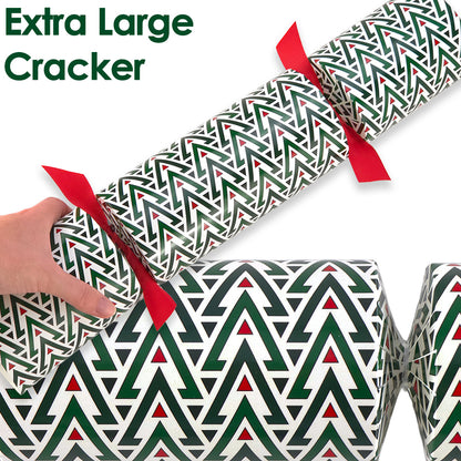 Extra Large & Jumbo | Reusable Keepsake Cracker Kits | Geometric Christmas