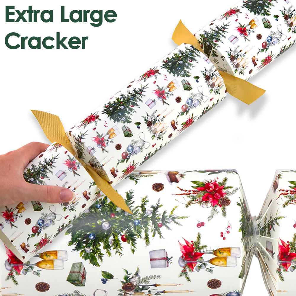 Extra Large & Jumbo | Reusable Keepsake Cracker Kits | Traditional Christmas