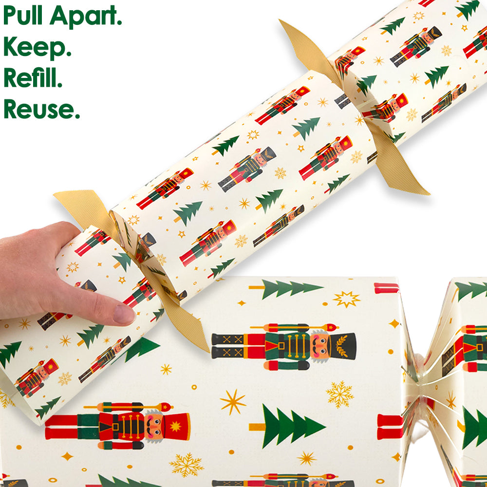 Extra Large & Jumbo | Reusable Keepsake Cracker Kit | Christmas Nutcracker