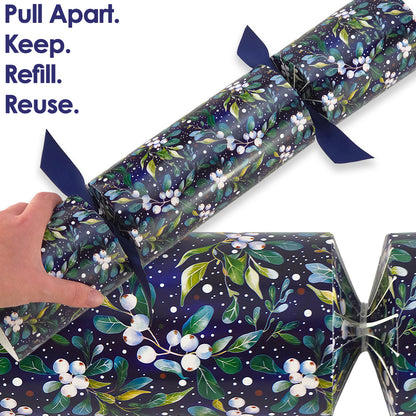 Extra Large & Jumbo | Reusable Keepsake Cracker Kits | Midnight Mistletoe