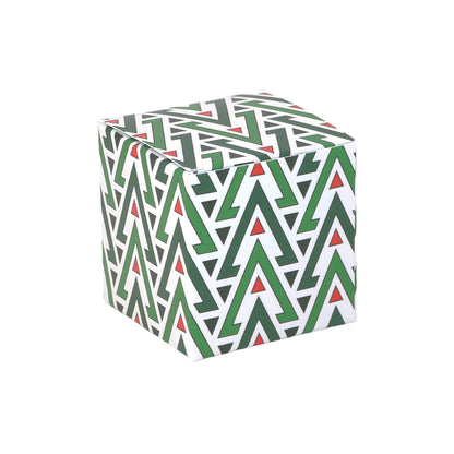 Geometric Christmas | Little Gift Box | 5cm Cube | Single or 6 Boxes