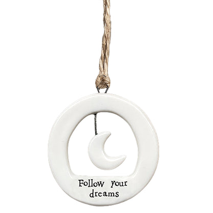 Follow Your Dreams | Little Porcelain Ornament | Cracker Filler | Little Gift