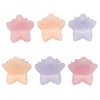 Pretty Pastel Mini Claw Hair Clips for Girls | 6 Pack | Mini Gift | Cracker Filler
