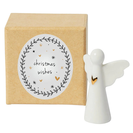 Christmas Wishes | Porcelain Mini Angel  Cracker Filler Gift