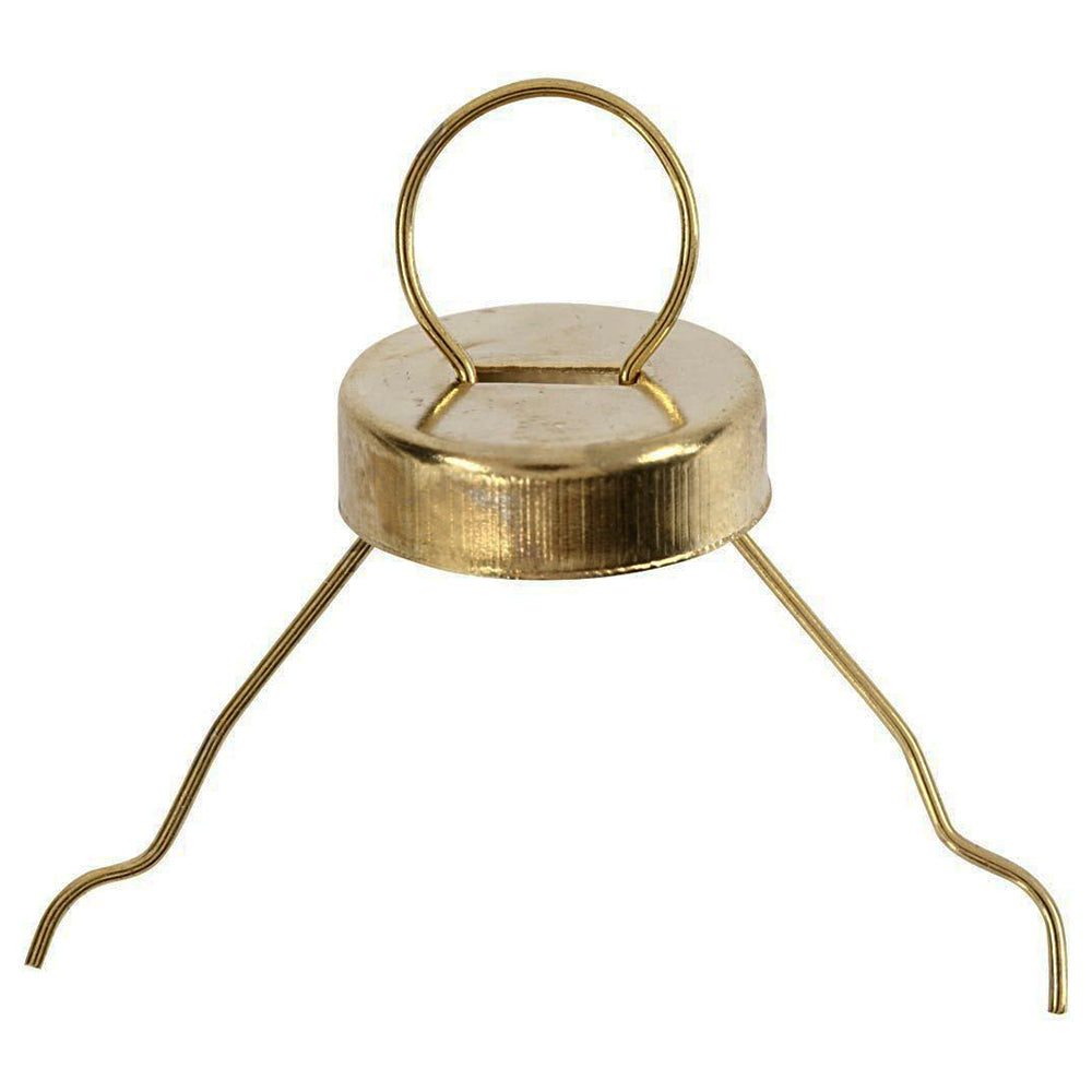 25 Gold or Silver 5mm Christmas Bauble Hangers with Caps