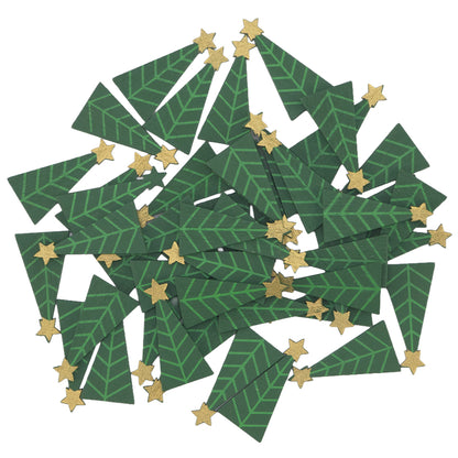 Christmas Trees | Wooden Papercraft Embellishments | 3.5cm Tall | 48 Pieces