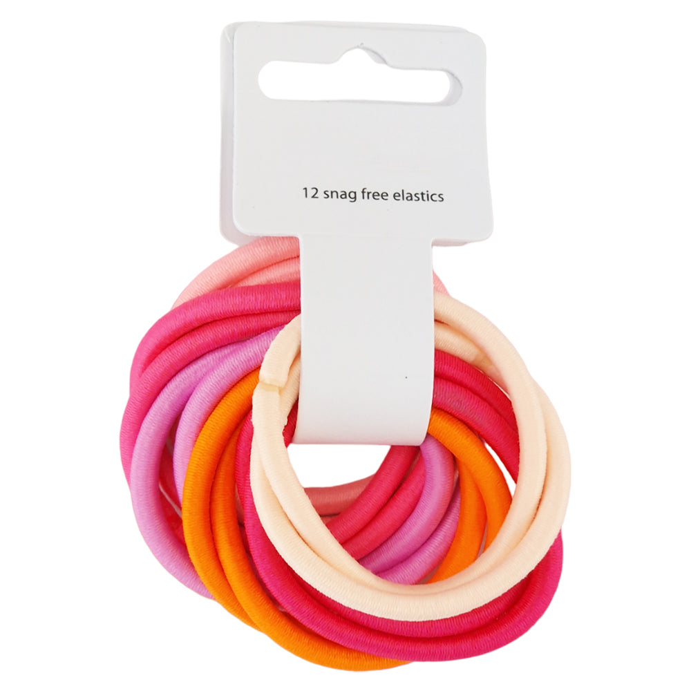 Shades of Pink | Bundle of 12 Hair Elastics | Mini Gift | Cracker Filler
