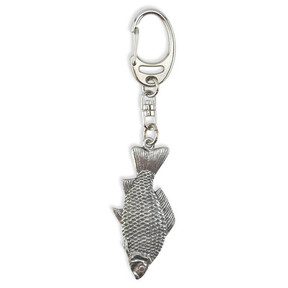 Carp Fishing | Chunky English Pewter 3D Keyring | Little Gift | Cracker Filler